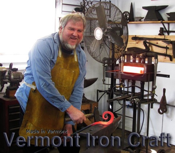 Vermont Iron Works Clinton Eirmann at the forge.
